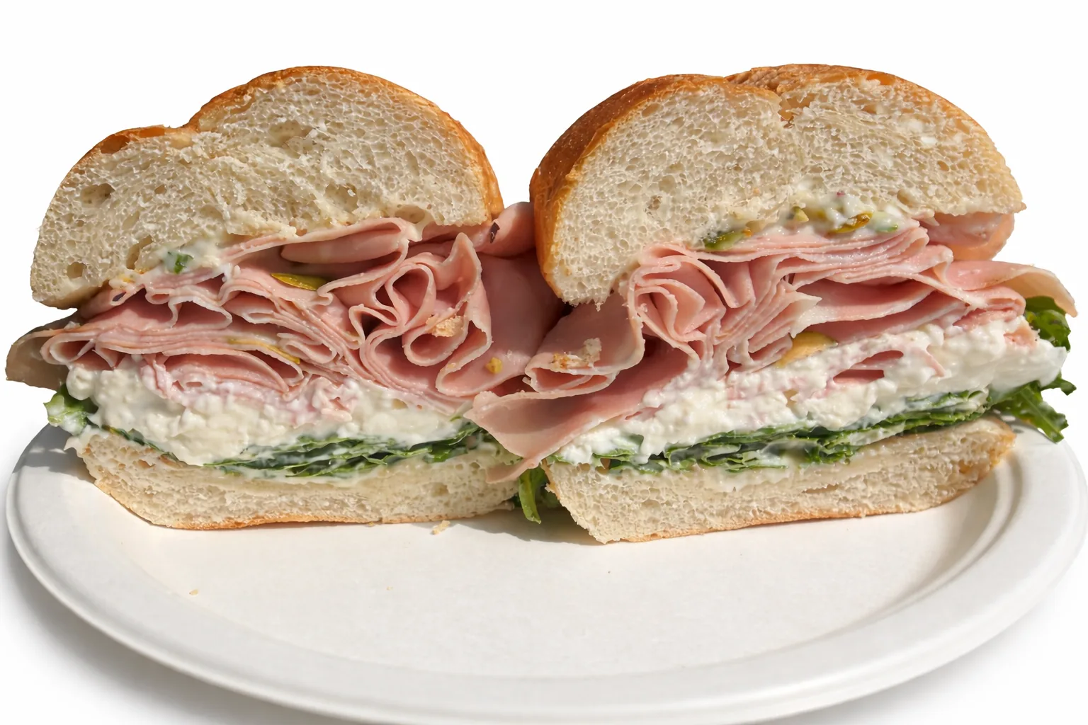 Ham sandwich cross-section from Windsor Deli