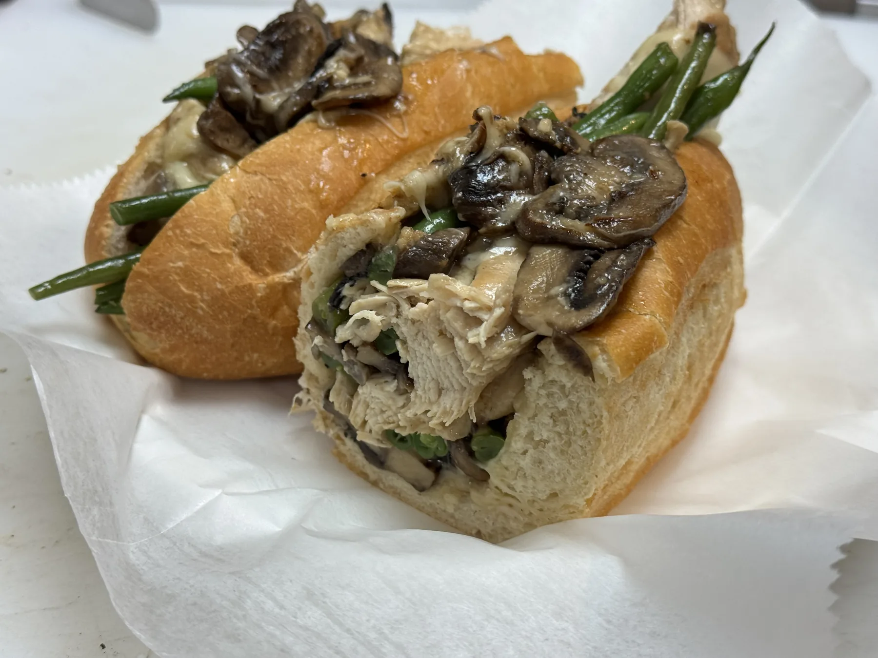 Mushroom sandwich special from Windsor Deli