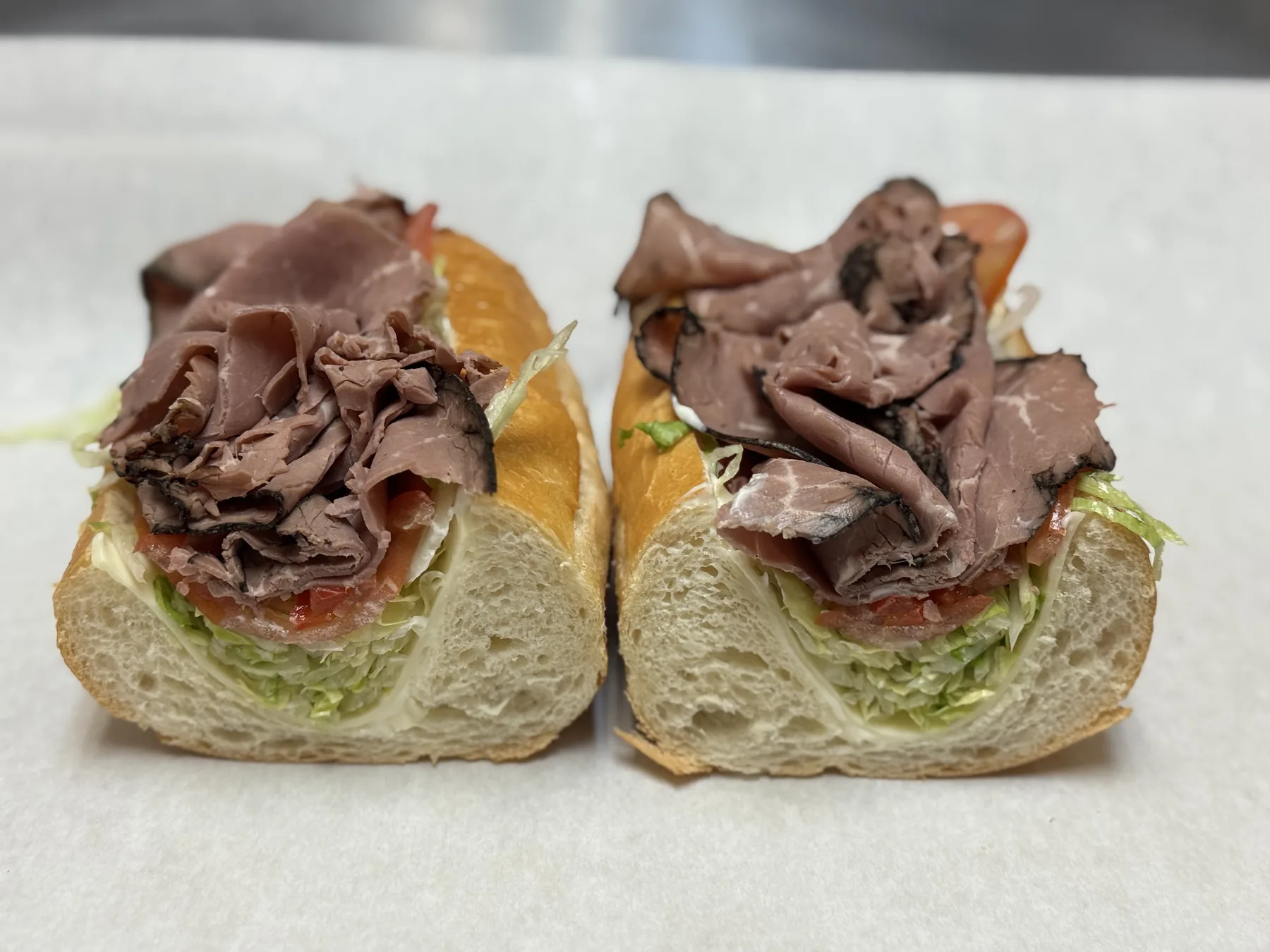 Roast beef hoagie from Windsor Deli